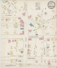 Towson, Maryland 1885 - Old Map Maryland Fire Insurance Index