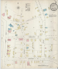 Towson, Maryland 1897 - Old Map Maryland Fire Insurance Index