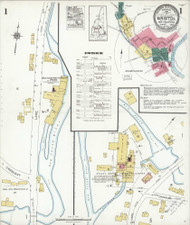 Bristol, New Hampshire 1923 - Old Map New Hampshire Fire Insurance Index