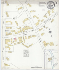 Canaan, New Hampshire 1912 - Old Map New Hampshire Fire Insurance Index