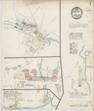 Claremont, New Hampshire 1884 - Old Map New Hampshire Fire Insurance Index
