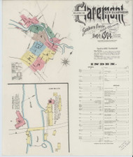 Claremont, New Hampshire 1894 - Old Map New Hampshire Fire Insurance Index