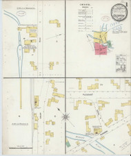 Colebrook, New Hampshire 1898 - Old Map New Hampshire Fire Insurance Index