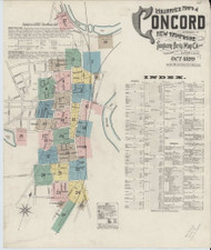 Concord, New Hampshire 1899 - Old Map New Hampshire Fire Insurance Index