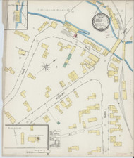 Contoocook, New Hampshire 1892 - Old Map New Hampshire Fire Insurance Index