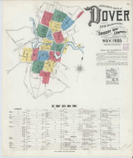 Dover, New Hampshire 1905 - Old Map New Hampshire Fire Insurance Index