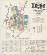 Keene, New Hampshire 1913 - Old Map New Hampshire Fire Insurance Index