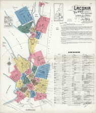 Laconia, New Hampshire 1923 - Old Map New Hampshire Fire Insurance Index