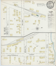 Lancaster, New Hampshire 1892 - Old Map New Hampshire Fire Insurance Index