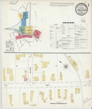 Lancaster, New Hampshire 1908 - Old Map New Hampshire Fire Insurance Index