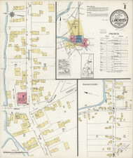 Lancaster, New Hampshire 1921 - Old Map New Hampshire Fire Insurance Index