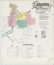 Lebanon, New Hampshire 1889 - Old Map New Hampshire Fire Insurance Index