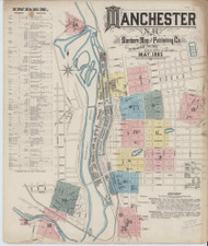 Manchester, New Hampshire 1885 - Old Map New Hampshire Fire Insurance Index