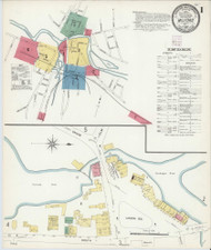 Milford, New Hampshire 1907 - Old Map New Hampshire Fire Insurance Index