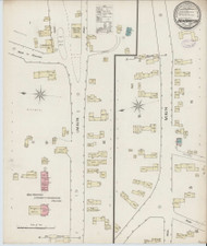 New Hampton, New Hampshire 1885 - Old Map New Hampshire Fire Insurance Index