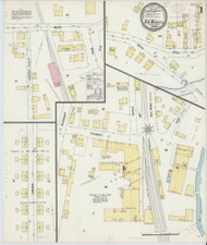New Market, New Hampshire 1898 - Old Map New Hampshire Fire Insurance Index