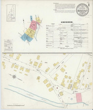 New Market, New Hampshire 1912 - Old Map New Hampshire Fire Insurance Index
