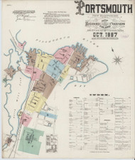 Portsmouth, New Hampshire 1887 - Old Map New Hampshire Fire Insurance Index