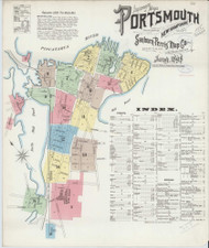Portsmouth, New Hampshire 1898 - Old Map New Hampshire Fire Insurance Index
