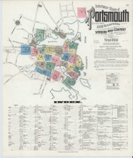Portsmouth, New Hampshire 1910 - Old Map New Hampshire Fire Insurance Index