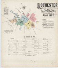 Rochester, New Hampshire 1887 - Old Map New Hampshire Fire Insurance Index