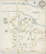 West Stewartstown, New Hampshire 1887 - Old Map New Hampshire Fire Insurance Index