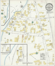 West Stewartstown, New Hampshire 1909 - Old Map New Hampshire Fire Insurance Index