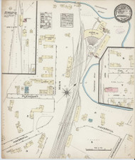 Woodsville, New Hampshire 1884 - Old Map New Hampshire Fire Insurance Index