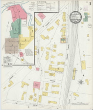 Woodsville, New Hampshire 1901 - Old Map New Hampshire Fire Insurance Index