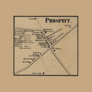 Prospect Village, Lower Windsor Township, Pennsylvania 1860 Old Town Map Custom Print - York Co.