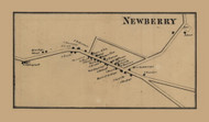 Newberry Village, Pennsylvania 1860 Old Town Map Custom Print - York Co.