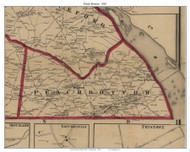 Peach Bottom Township, Pennsylvania 1860 Old Town Map Custom Print - York Co.