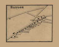 Bangor Village, Peach Bottom Township, Pennsylvania 1860 Old Town Map Custom Print - York Co.