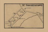 McSherrystown Village in Adams County, Pennsylvania 1860 Old Town Map Custom Print - York Co.