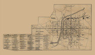 York Borough and Bottstown, Pennsylvania 1860 Old Town Map Custom Print - York Co.
