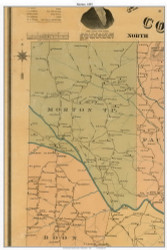 Morton Township, North Carolina 1893 Old Town Map Custom Print - Alamance Co.