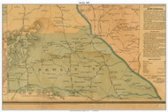 Newlin Township, North Carolina 1893 Old Town Map Custom Print - Alamance Co.
