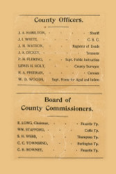 County Officiers and Commissioners, North Carolina 1893 Old Town Map Custom Print - Alamance Co.