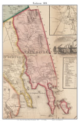 Fairhaven, Massachusetts 1858 Old Town Map Custom Print - Bristol Co.