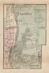 Pawtucket Village, Pawtucket, Massachusetts 1858 Old Town Map Custom Print - Bristol Co.