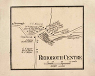 Rehoboth Center Village, Rehoboth, Massachusetts 1858 Old Town Map Custom Print - Bristol Co.