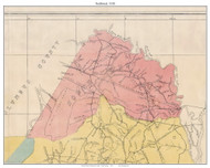 Northwest Township, North Carolina 1910 Old Town Map Custom Print - Brunswick Co