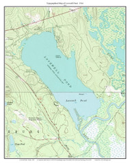 Lovewell Pond 1964 - Custom USGS Old Topo Map - Maine 1