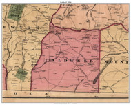Caldwell Township, North Carolina 1886 Old Town Map Custom Print - Catawba Co