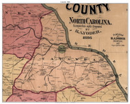Catawba Township, North Carolina 1886 Old Town Map Custom Print - Catawba Co