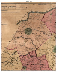 Hickory Township, North Carolina 1886 Old Town Map Custom Print - Catawba Co