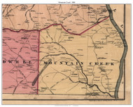 Mountain Creek Township, North Carolina 1886 Old Town Map Custom Print - Catawba Co