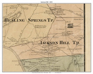 Jackson Hill Township, North Carolina 1890 Old Town Map Custom Print - Davidson Co