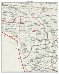 Cokey Township, North Carolina 1905 Old Town Map Custom Print - Edgecombe Co