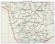 Lower Town Creek Township, North Carolina 1905 Old Town Map Custom Print - Edgecombe Co